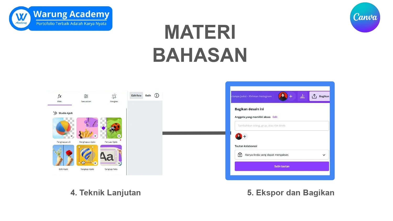 Part 6 Pelatihan Canva Mastery Memahami Ekspor dan Bagikan 