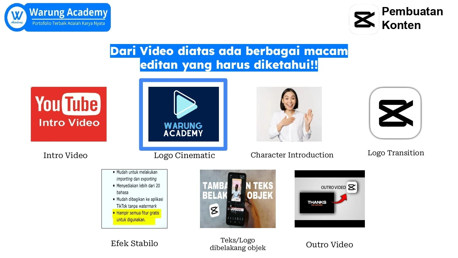 Part 3 Pelatihan Mengenal Capcut Membuat Logo Cinematic